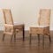 Baxton Studio Argos Modern Bohemian Natural Brown Rattan Dining Chair, PK2 209-2PC-12800 - alternate 2